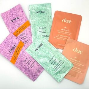 Amika and Dae Shampoo and Conditioner Travel sets (3) total sets - 90ML total